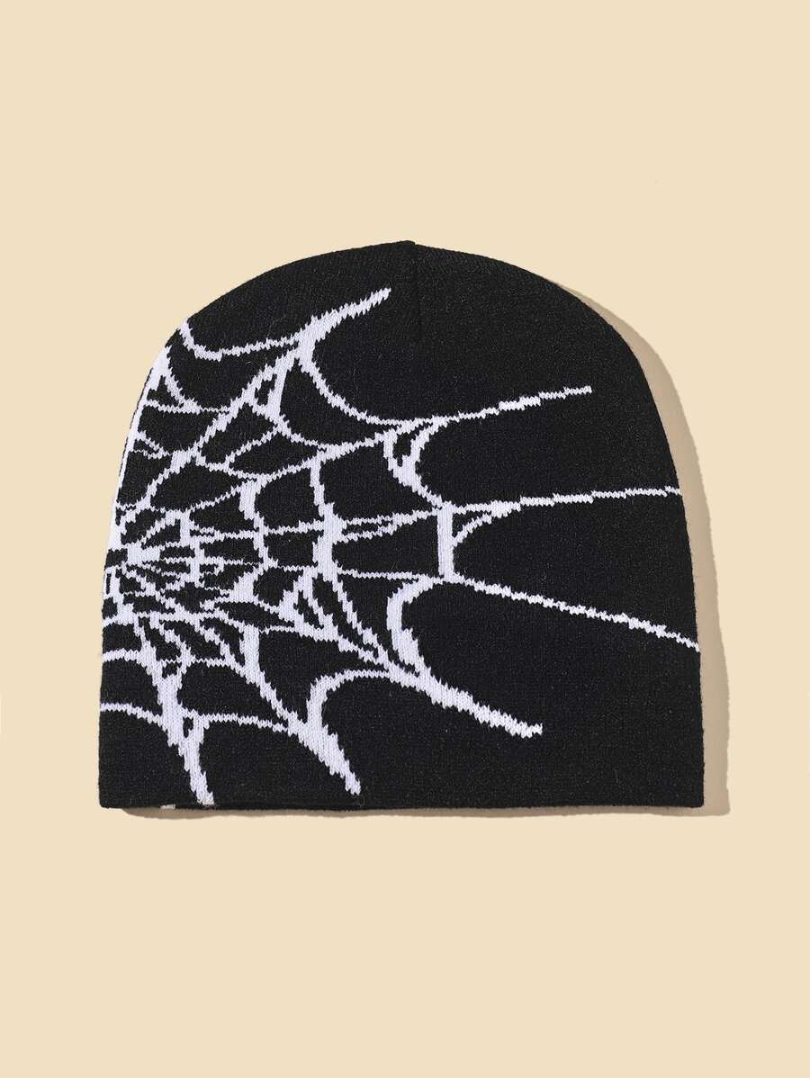 Spider Web Pattern Beanie