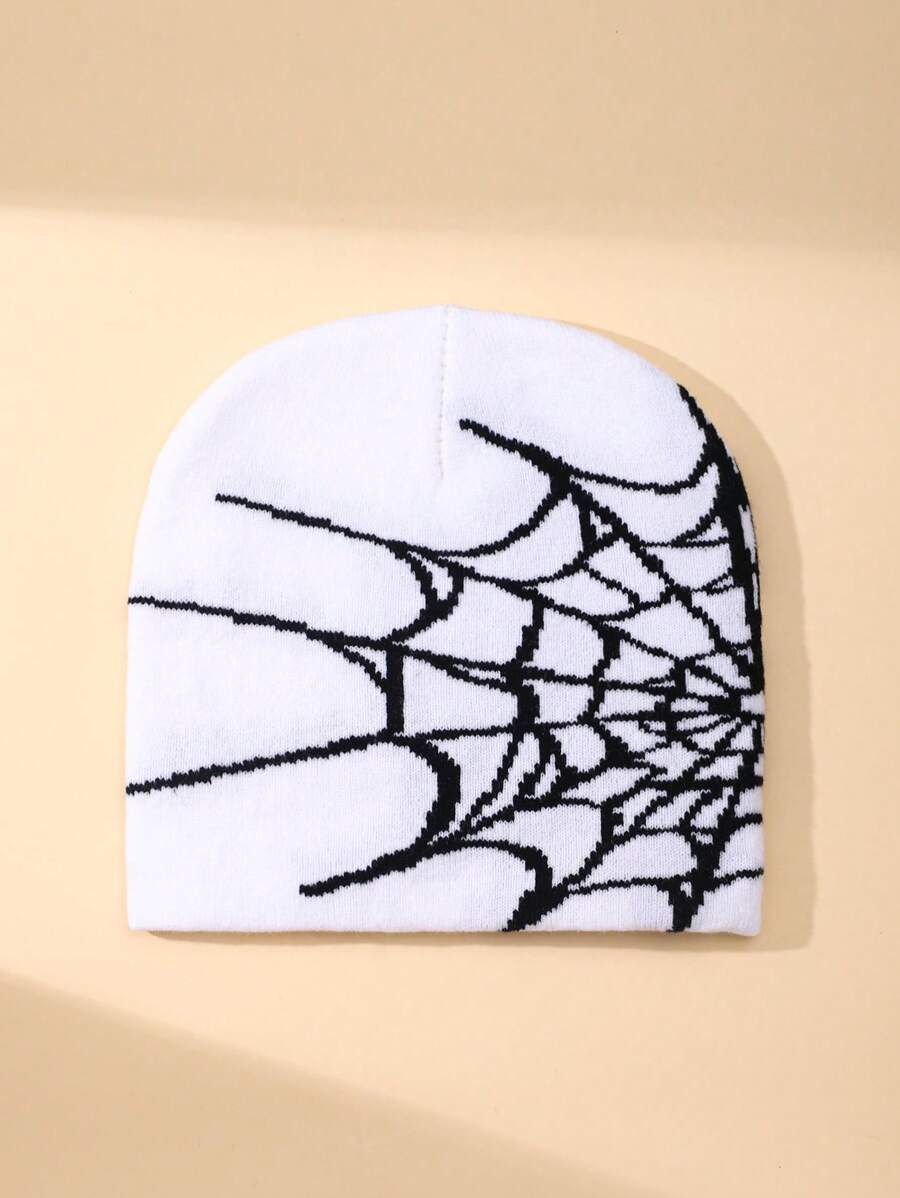 Spider Web Pattern Beanie