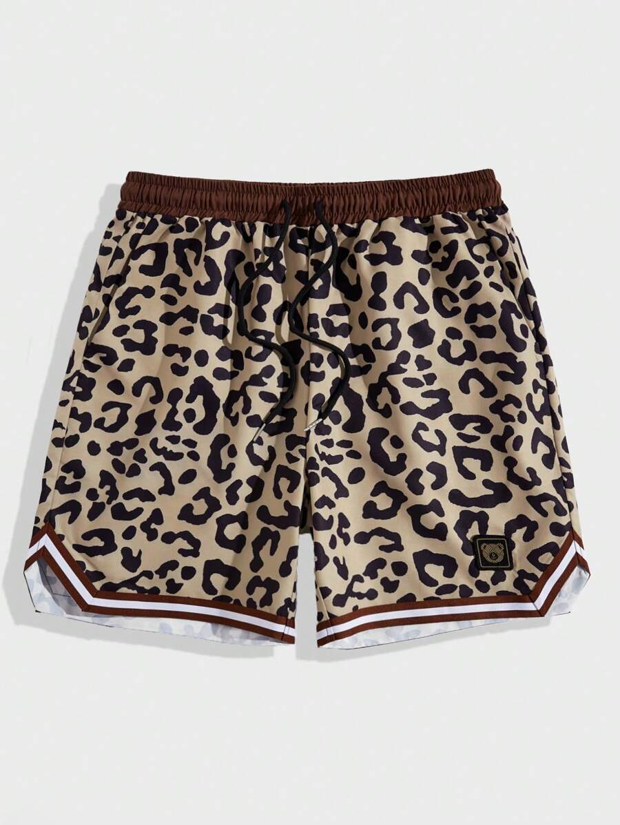 Loose Leopard Print Shorts