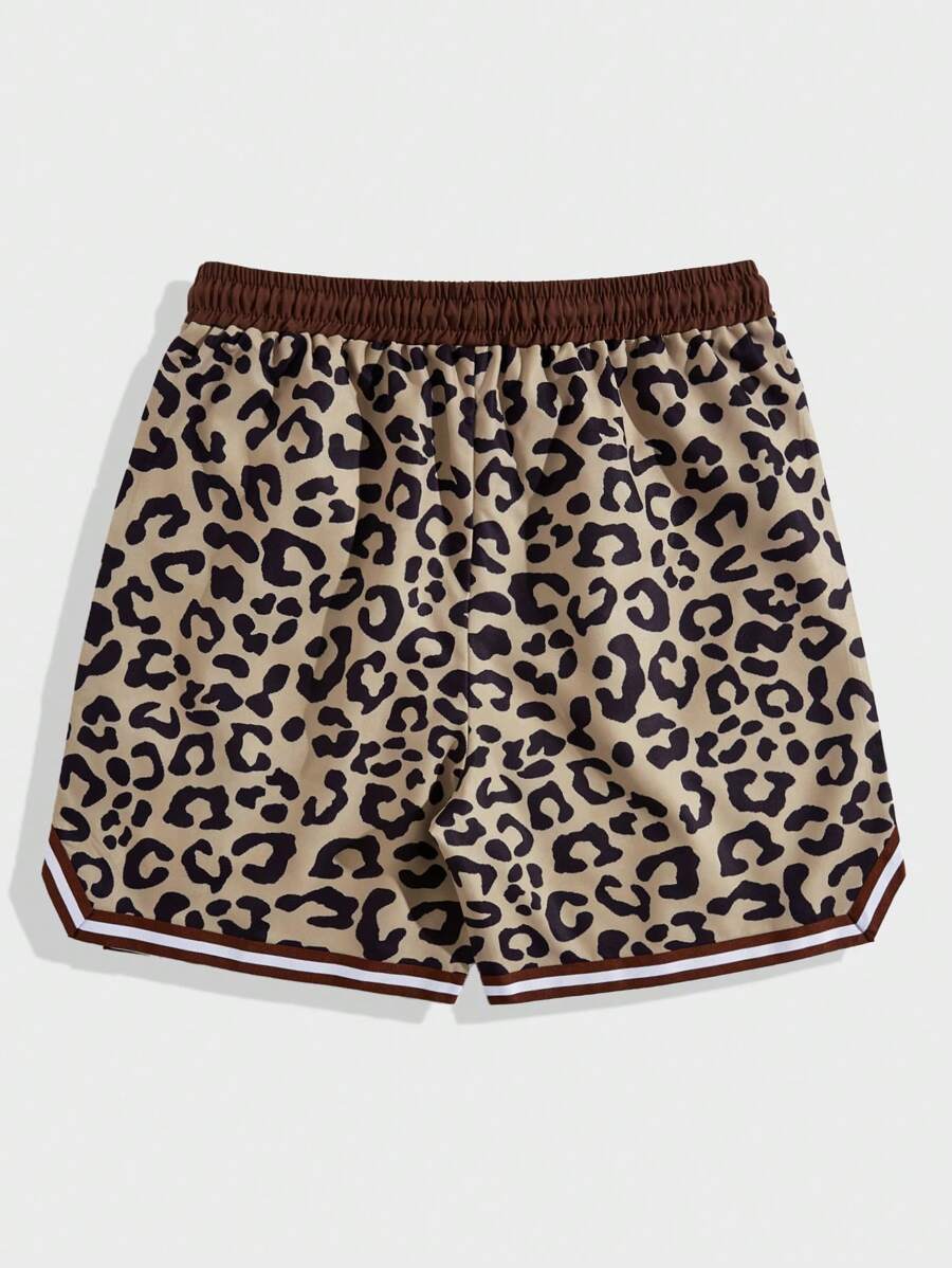 Loose Leopard Print Shorts