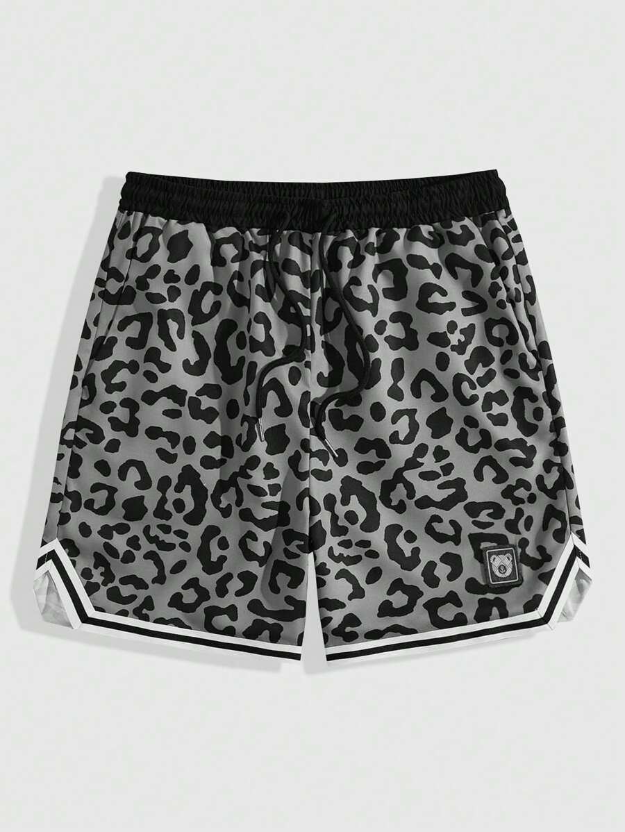 Loose Leopard Print Shorts