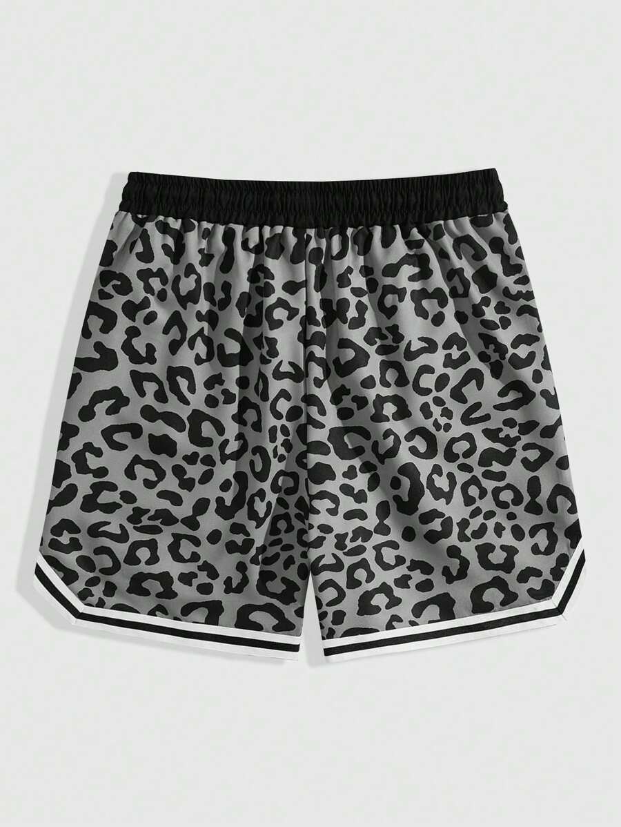 Loose Leopard Print Shorts
