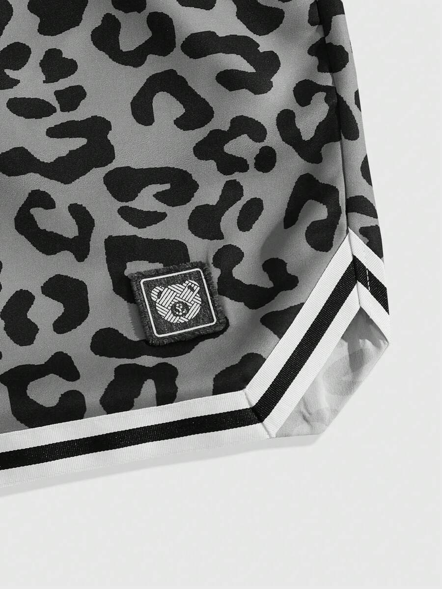 Loose Leopard Print Shorts