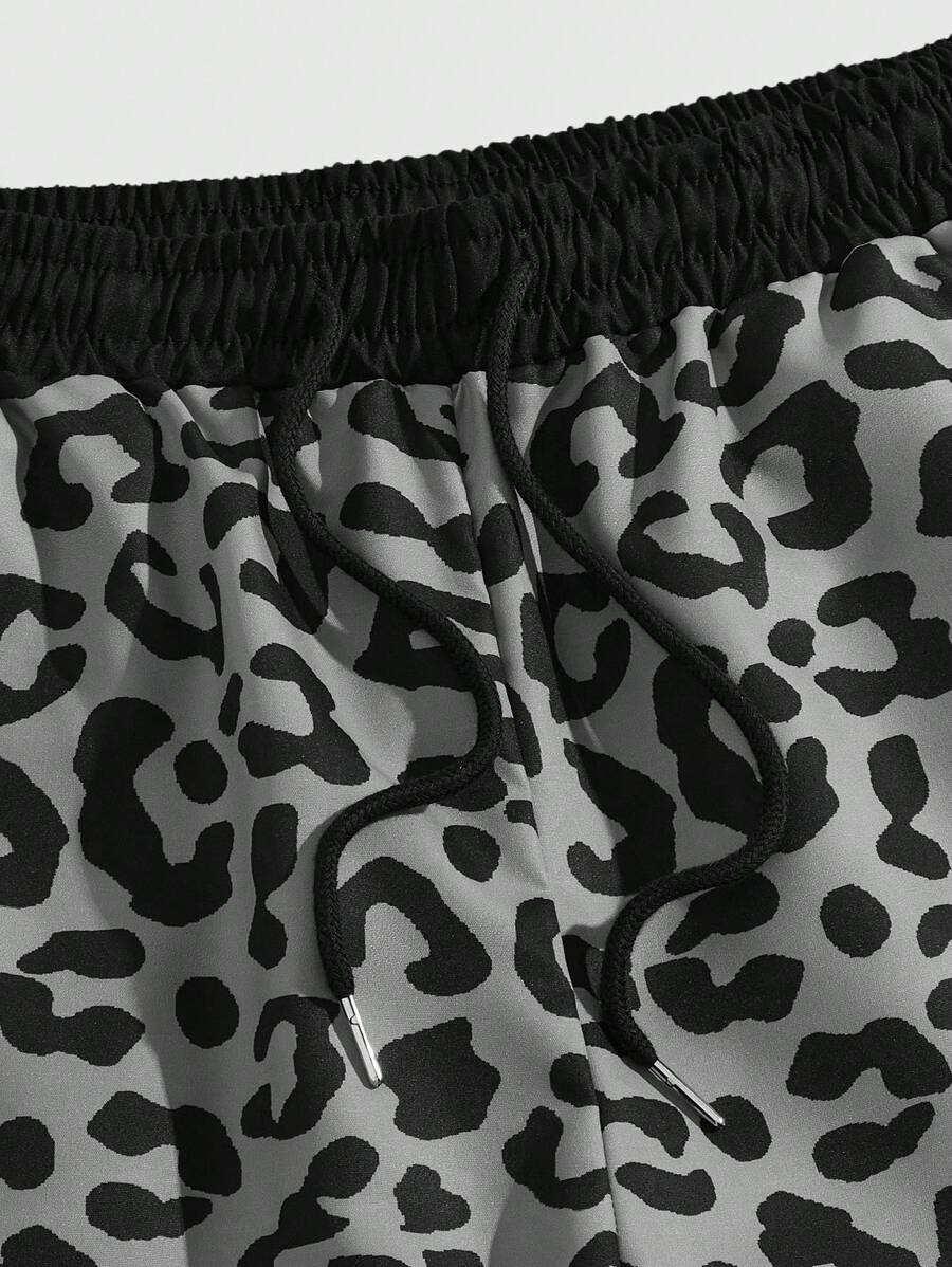 Loose Leopard Print Shorts