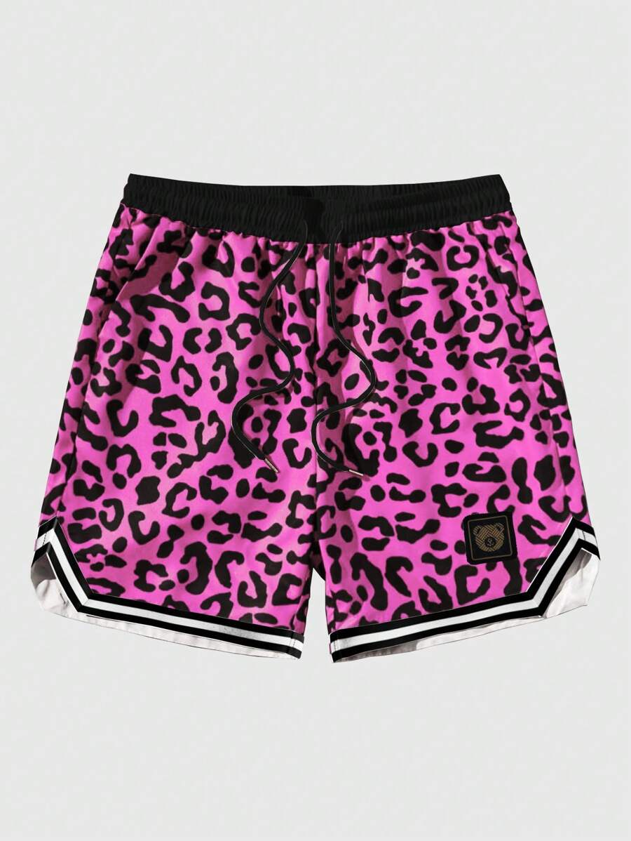 Loose Leopard Print Shorts
