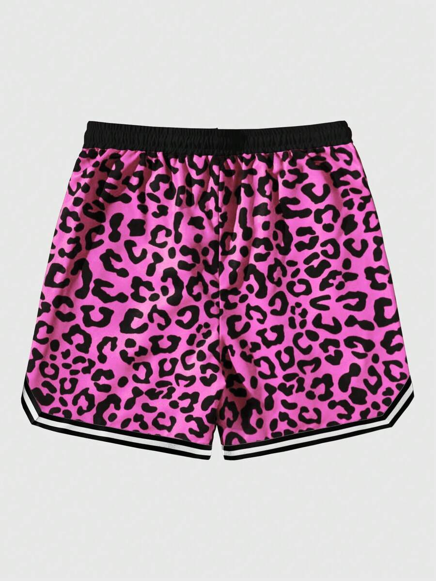 Loose Leopard Print Shorts