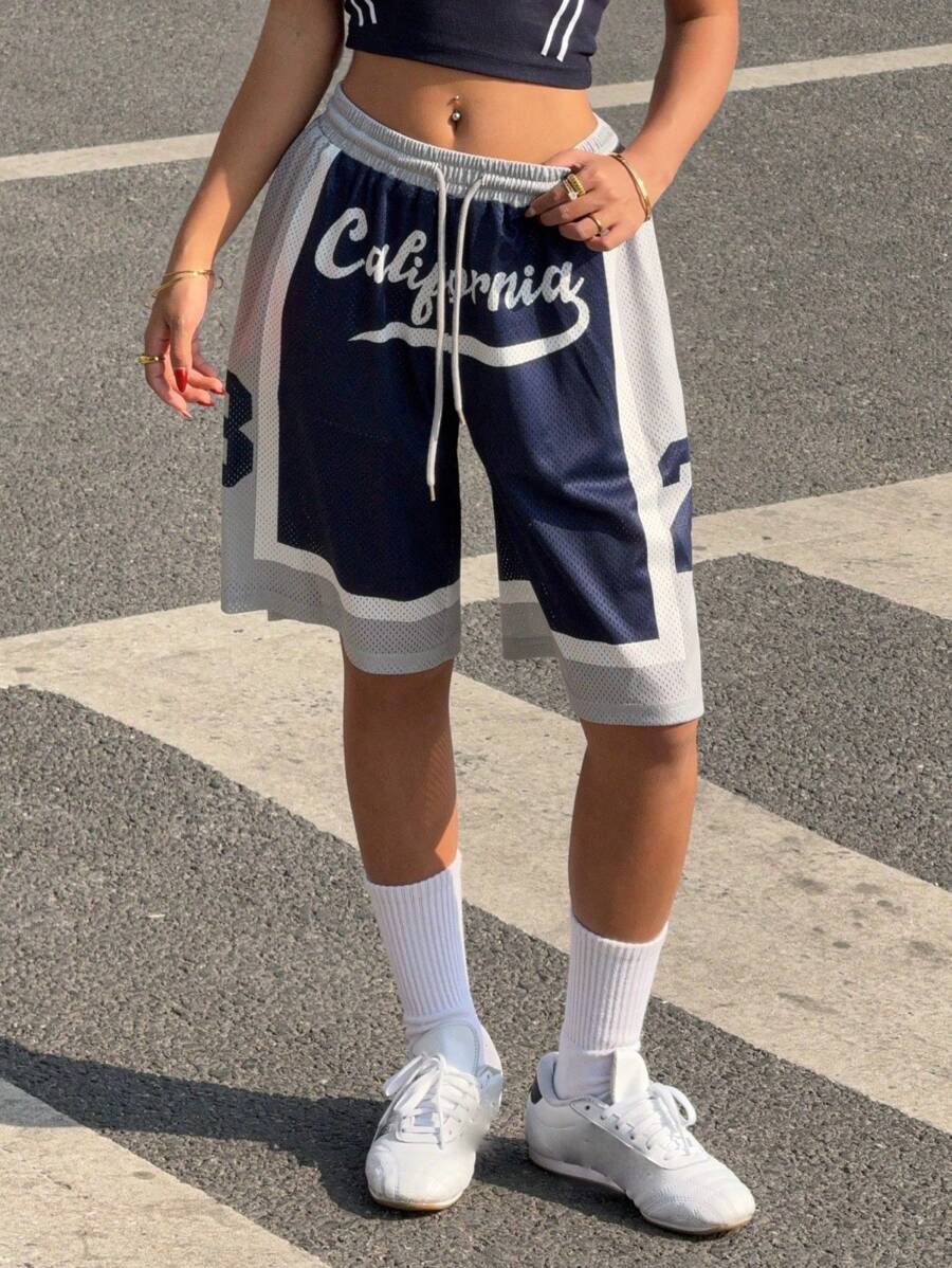 Breathable California Print Shorts