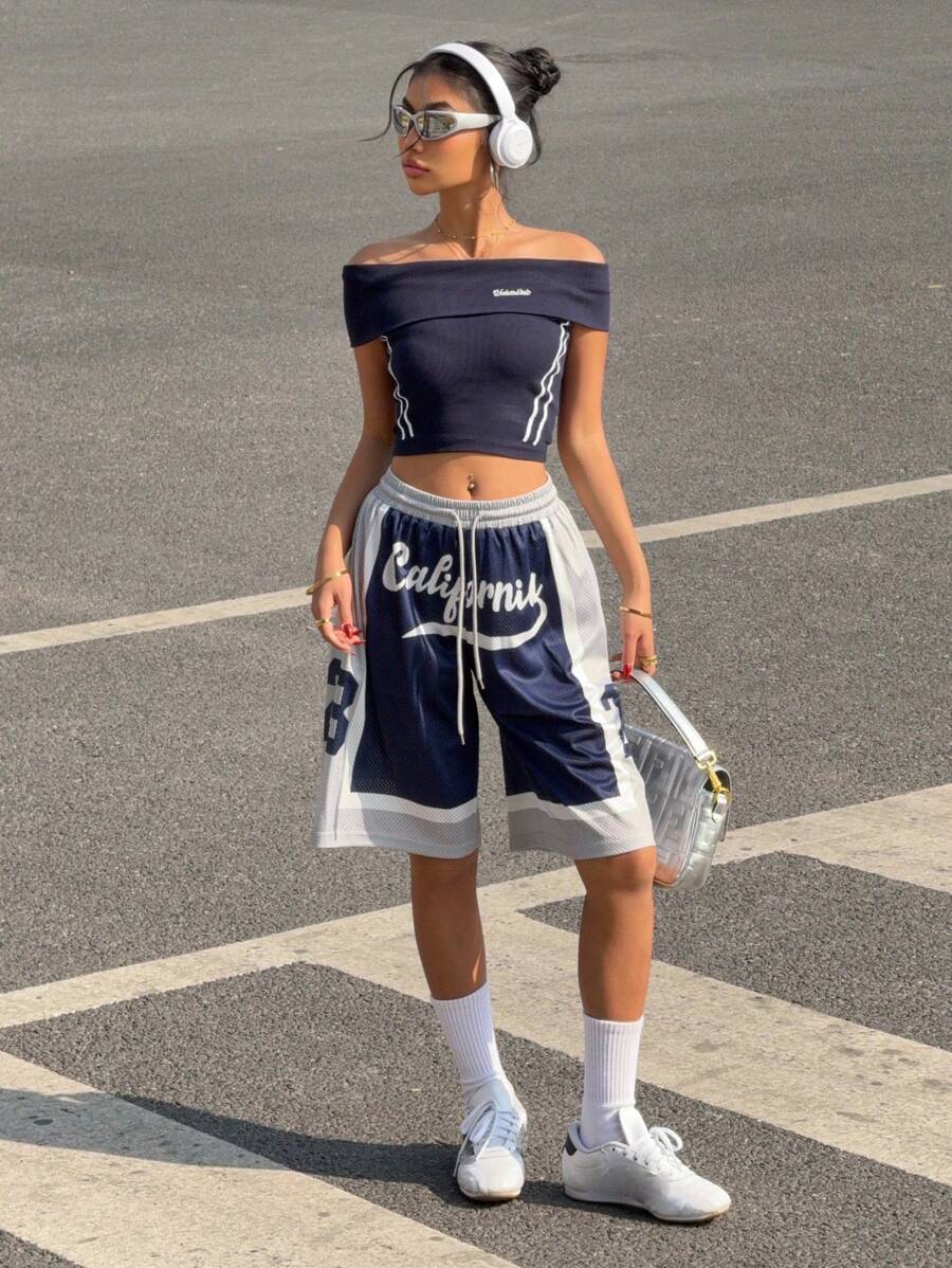 Breathable California Print Shorts