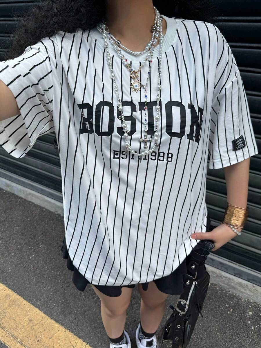 White & Black Boston Football Jersey