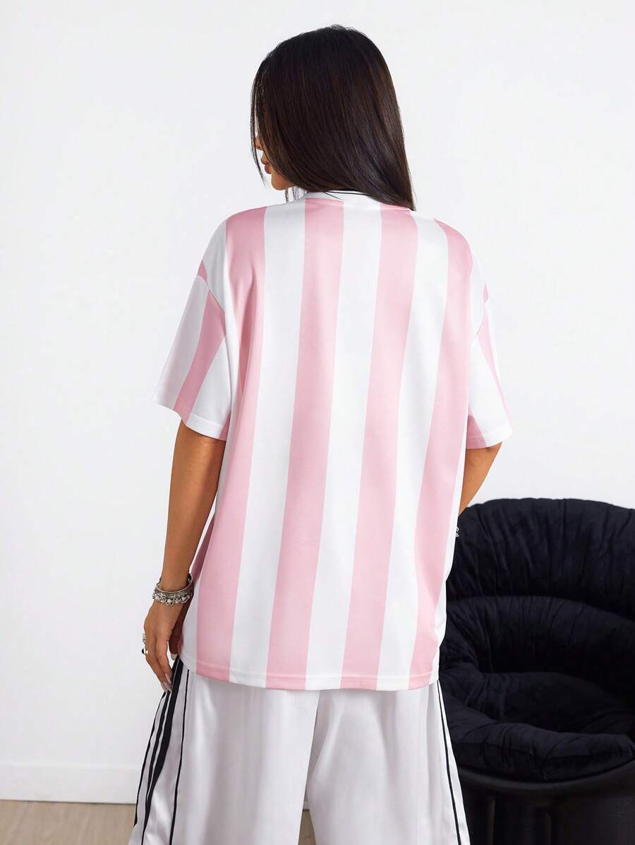 V-Neck Football Jersey T-Shirt