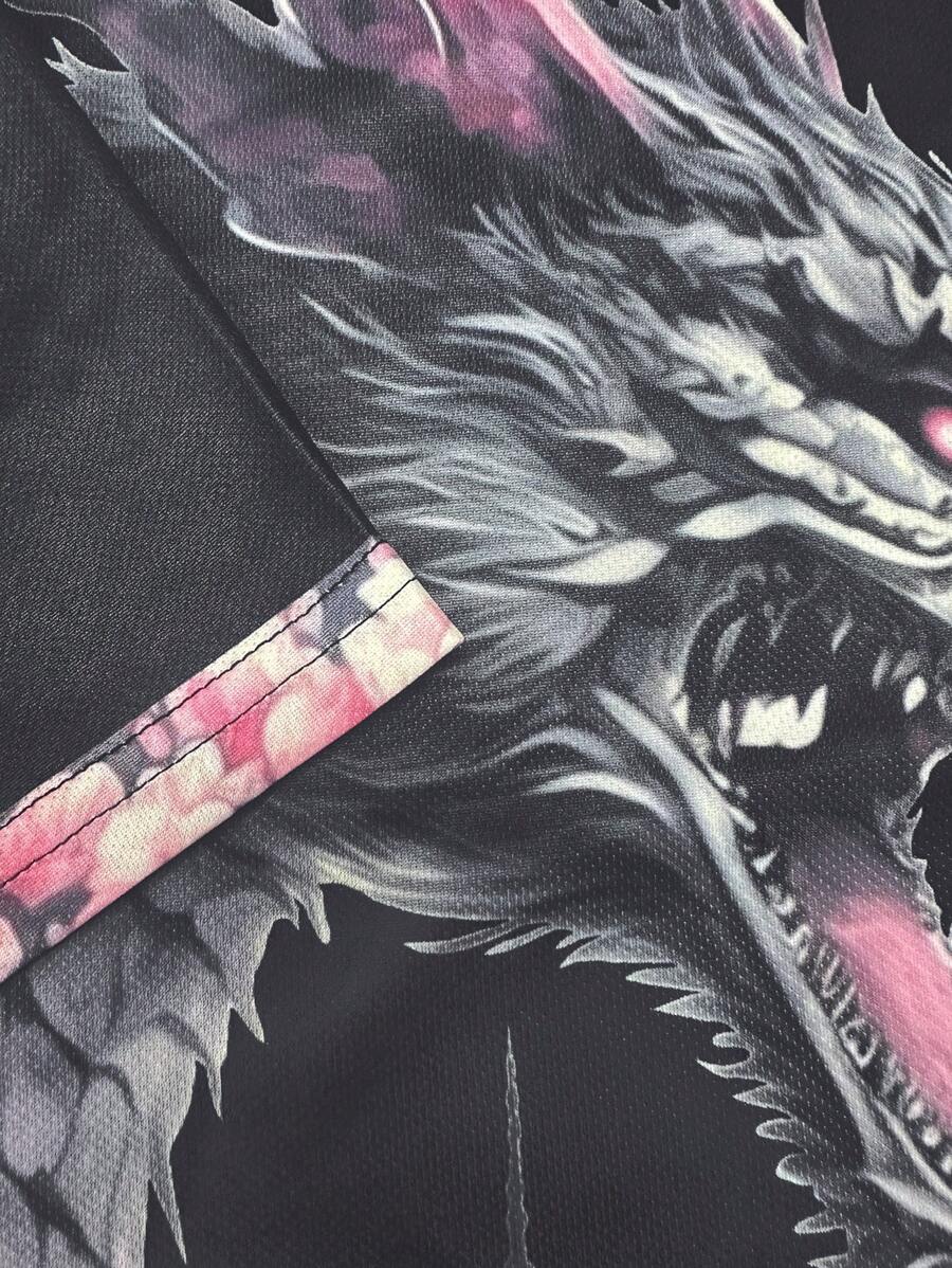Dragon Pattern Football Jersey