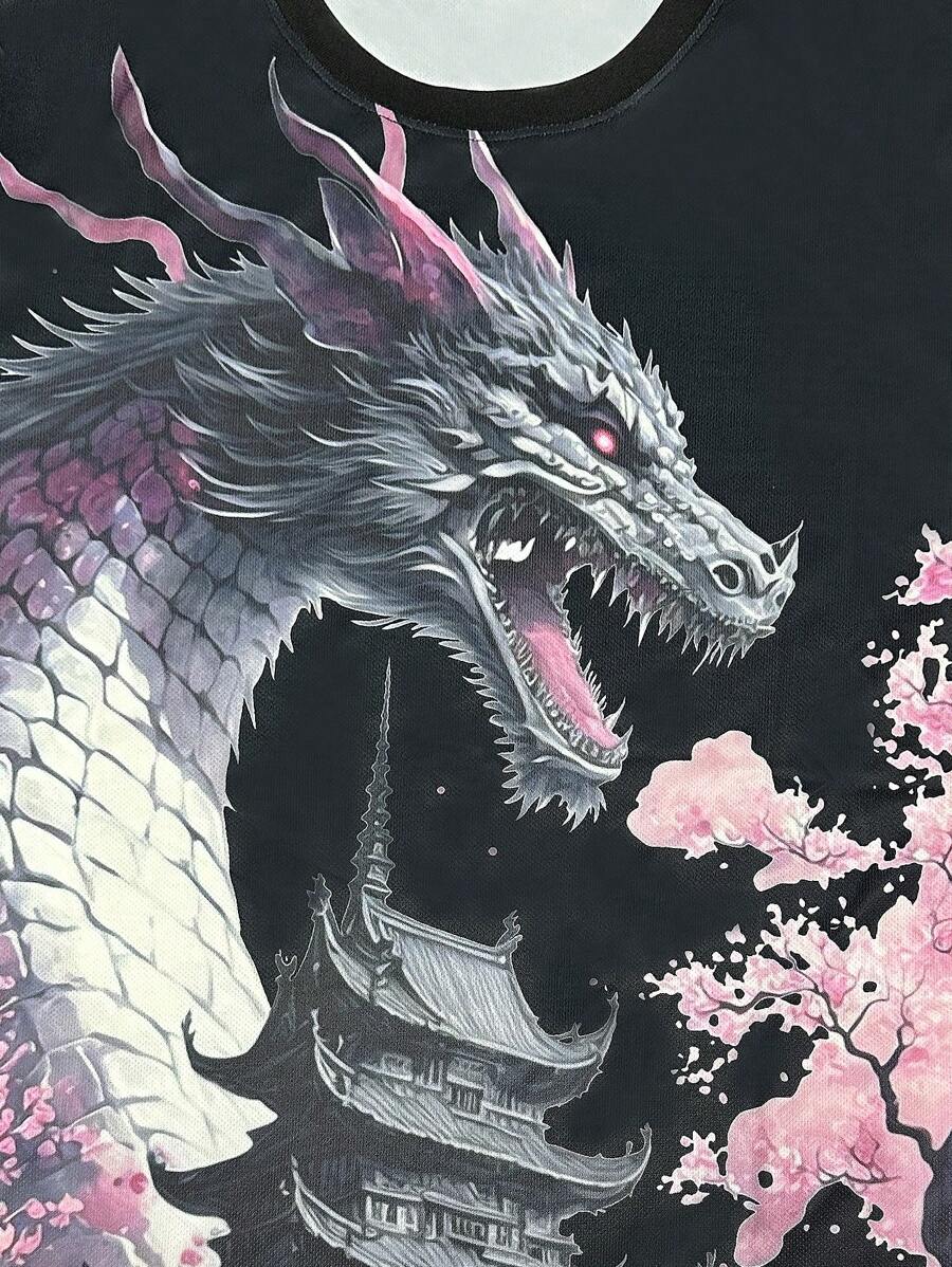 Dragon Pattern Football Jersey