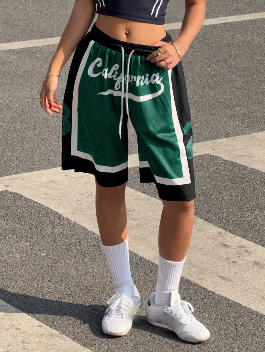 Breathable California Print Shorts