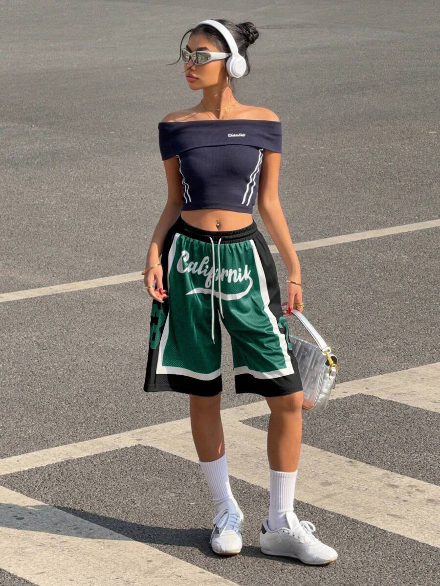 Breathable California Print Shorts