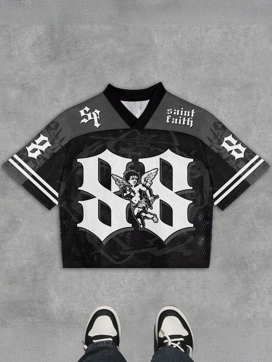 Angel V-Neck Short Sleeve Jersey