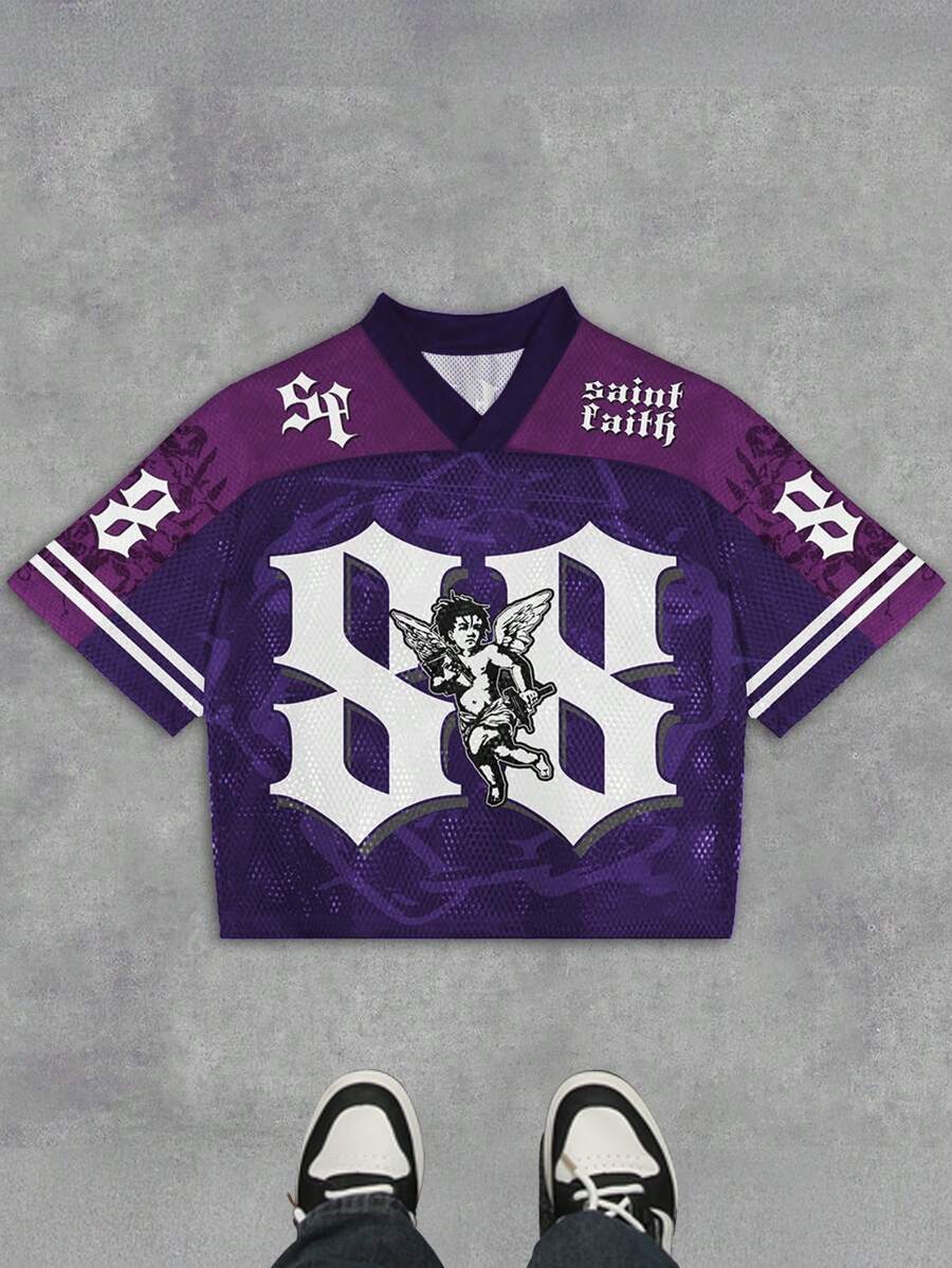 Angel V-Neck Short Sleeve Jersey