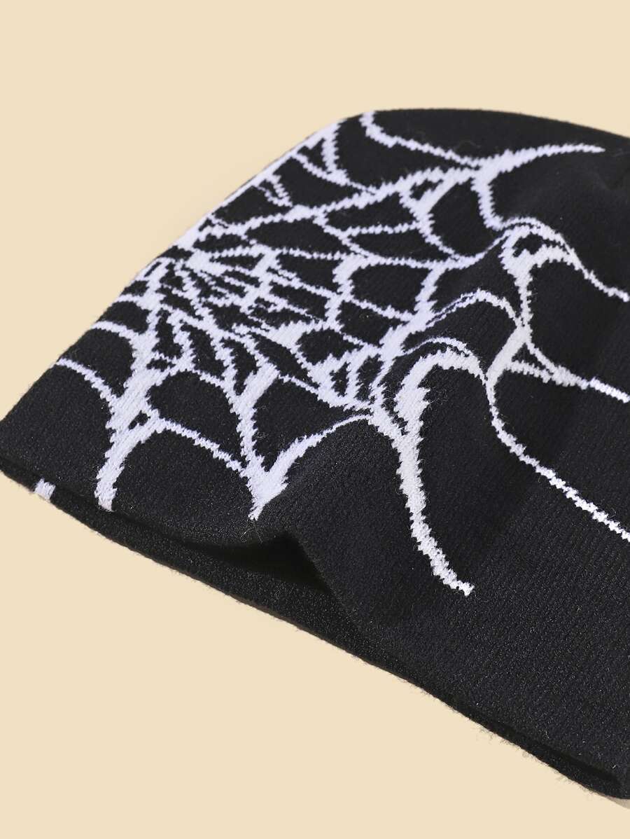 Spider Web Pattern Beanie