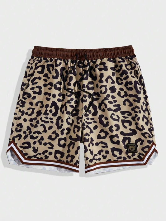 Loose Leopard Print Shorts