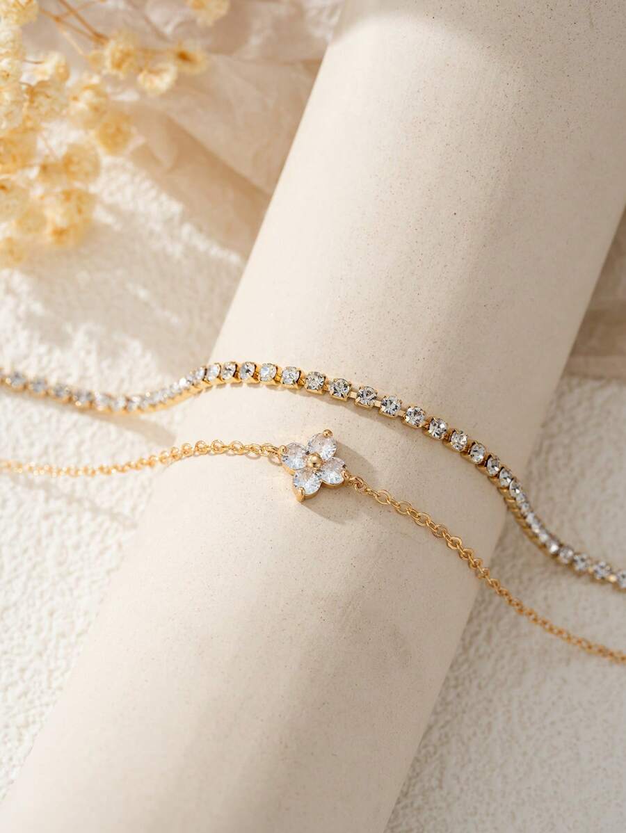 Flower Beaded Bracelet