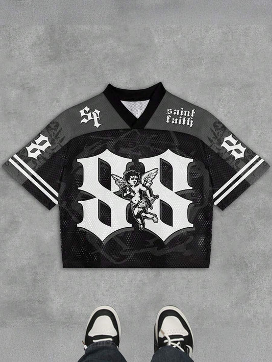 Angel V-Neck Short Sleeve Jersey
